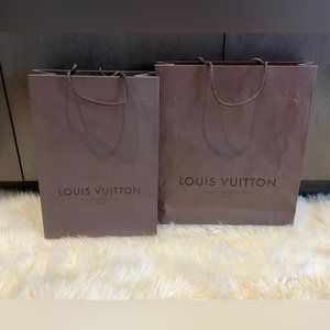 Set of 2 Louis vuitton shopping bags Authentic